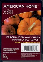 Pumpkin Apple Harvest American Home Yankee Candle Fragranced Wax Cubes Tarts - £3.01 GBP