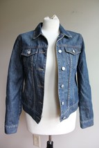 Vtg 90s J. Crew XS Denim Blue Jean Jacket Button Front 100% Cotton SJ2 - £26.14 GBP