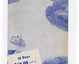 Muscle Shoals Cruise Brochure Greene Line 1930&#39;s Ohio &amp; Tennessee Rivers  - $37.62