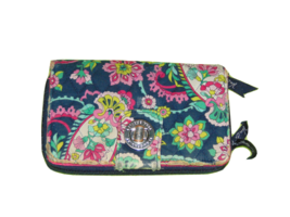 Vera Bradley Floral Wallet 7.5 X 4.5 - $14.26