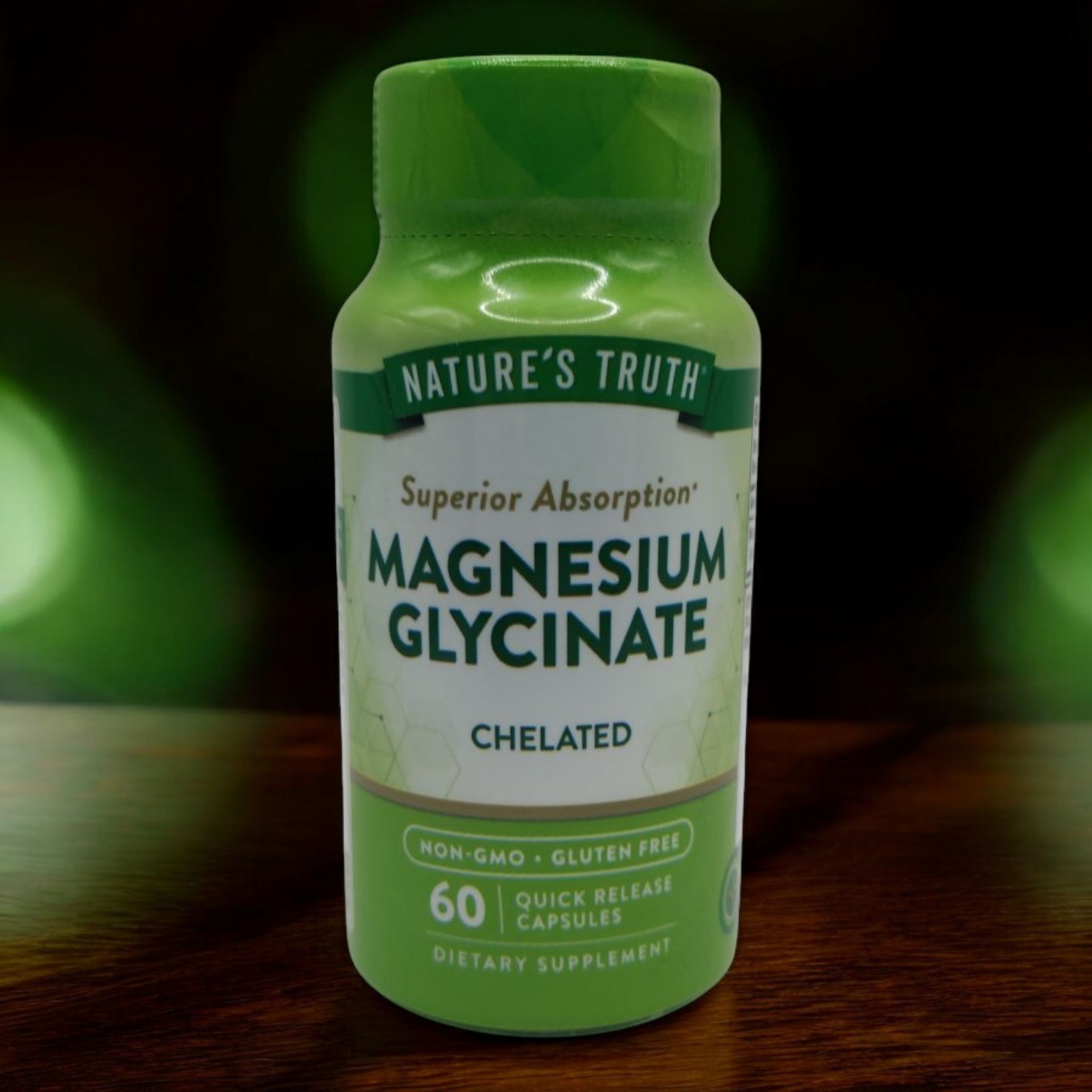Natures Truth Superior Absorption Magnesium Glycinate Chelated 60 Caps E... - $13.57