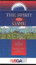 THE Spirit of the Game an Etiquette Program From the Usga Vhs Tape Blist... - $12.75
