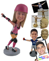 Personalized Bobblehead Sexy Female Roller Derby Skating Like A Pro - Sports &amp; H - £68.31 GBP