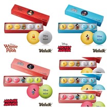 Volvik Vivid Lite Disney Packs 4 Golf Balls and Hat Clip. Mickey Mouse, ... - $37.63