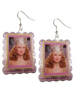 HUGE Funky Pink GLINDA EARRINGS Wizard of Oz Good Witch Cosplay Costume ... - €8,32 EUR