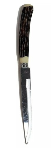 Steak Dinner Knife Faux Bone Handle 7.5 inch total length Stainless Blade  - $9.59