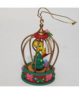 VTG 1995 Looney Tunes Tweety Bird In Cage Ornament Christmas Matrix Warn... - £12.45 GBP