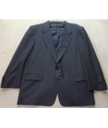 Hickey Freeman Suit Jacket Mens Size 46 Slate Pockets Single Breasted Tw... - $27.64