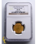 1266-1278 Italy Saluto D&#39;Oro Charles Gold Coin Naples FR-808 Graded By N... - €6.392,20 EUR