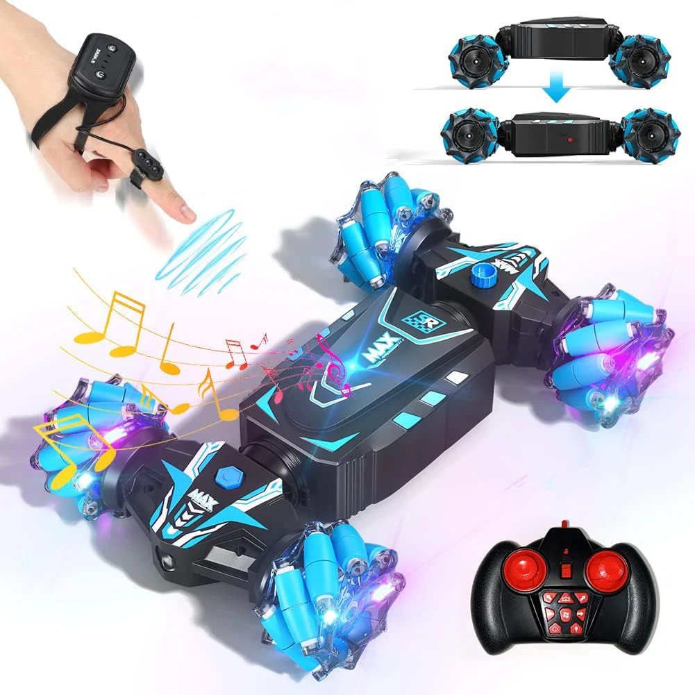 4WD Remote Control Car Hand Controlled Gesture RC Stunt Car Off-Road Vehicle - £42.55 GBP+