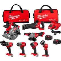 Milwaukee Tool 3697-27 7 Piece Tool Combo Kit 18V 1400Ftlbs - $1,789.15