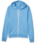 Marky G Apparel Adult Unisex Triblend Terry Zip Hooded Sweatshirt Blue X... - $254.56 MXN
