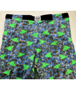 Vintage adjustable waist bright color fish pattern zone in workout pants... - €34,36 EUR