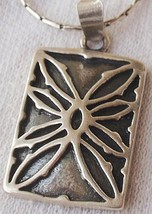 Flower silver pendant - $30.00