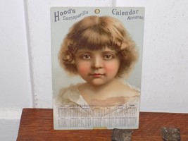 Vintage 1895 1887 Hood’s Sarsaparilla Calendar Cardboard Card - $445.99 MXN