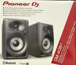 Pioneer - DM-40BT - 4&quot; Active Monitors Speaker with Bluetooth - Black - Pair - £239.76 GBP