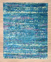 HandKnotted | Handmade | OUSHAK Rug | 8x10 ft | 240x300 cm | Colourful Rug | Sil - £1,323.23 GBP