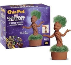 Chia Pet Decorative Planter Featuring Potted Groot From Guardians of the... - £29.88 GBP