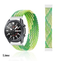 20mm 22mm Braided Solo Loop Samsung Galaxy active 2/watch 3/46mm/42mm/Gear S3 br - £10.38 GBP