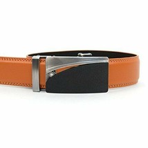 Men&#39;s Genuine Leather Belt W/ Removable Ratchet Sliding Belt Buckle -Cog... - £9.73 GBP