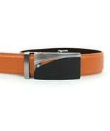 Men&#39;s Genuine Leather Belt W/ Removable Ratchet Sliding Belt Buckle -Cog... - £9.79 GBP