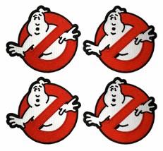 Ghostbusters No Ghosts Embroidered Patch 4 PC - Iron on Sew on -4.0 inch) - £13.10 GBP