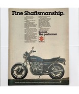 Vintage 1970&#39;s Suzuki GS-850 Motorcycle Magazine Print Ad Color 18&quot; x 11&quot;  - $9.16 CAD