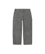 Supreme Monogram Double Knee Denim Painter Pant BLACK New W TAG - $190.64 CAD+