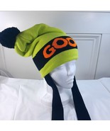 Disney Parks Goofy beanie hat knit winter ears green pom adult Disney Wo... - $836.30 MXN