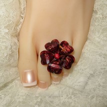 Sexy Couture Summer Toe Ring Charm Barefoot Wedding Regent Elegance Jewelry - £24.08 GBP