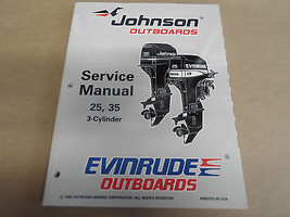 1997 Johnson Evinrude 25 35 3-Cylinder Servizio Negozio Manuale OEM Boat 507264 - £53.00 GBP