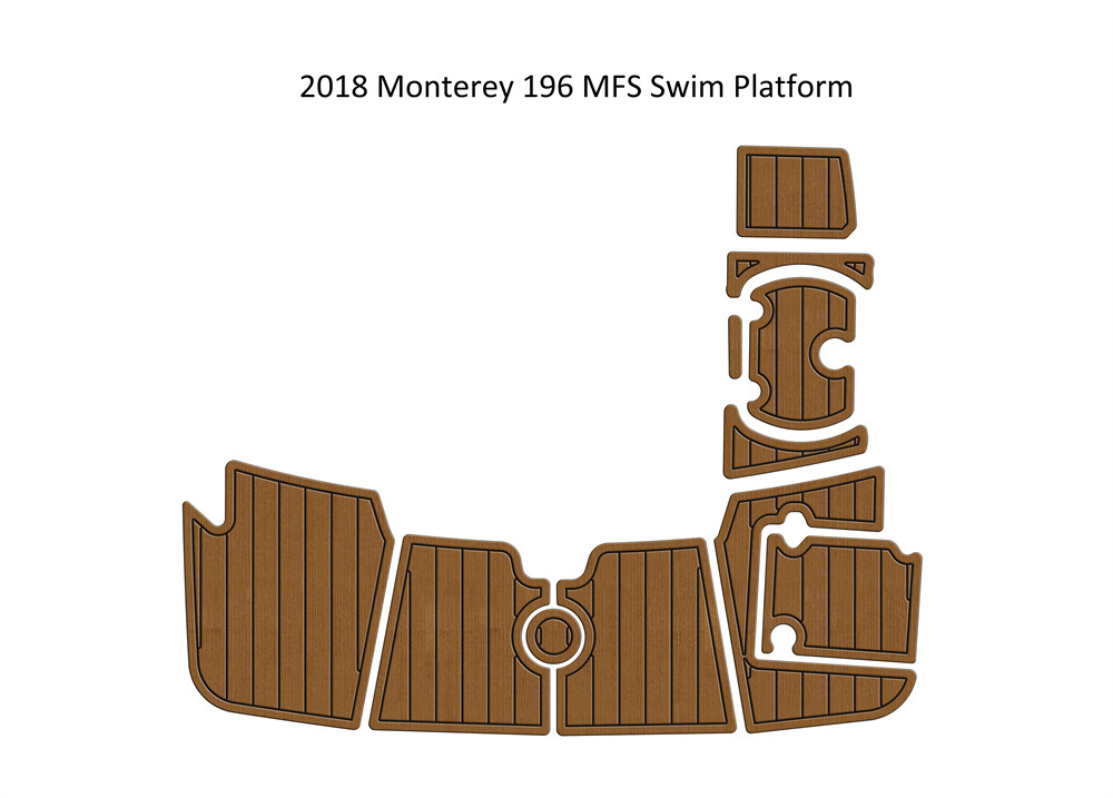 2018 Monterey 196 MFS Swim Platform Step Pad Boat EVA Foam Faux Teak Dec... - $281.00