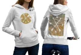 Wild And Free  White Cotton Hoodie For Women - £31.85 GBP