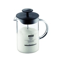 Bodum LATTEO Milk Frother (Glass Handle, Heat Resistant, 0.25  L/8 oz) - Black  - £33.63 GBP