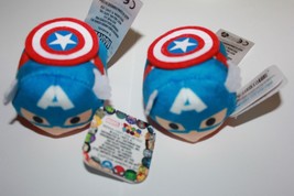 Disney’s Tsum Tsum Marvel The Avengers Capitan America Lot Of 2 New - £7.58 GBP