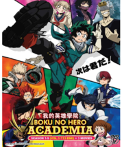 My Hero Academia Season 1-5 + 3 Movies DVD [Anime] [English Dub] -FAST SHIPPING - £36.13 GBP