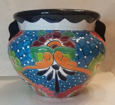 *Beautiful* Mexican Talavera Pottery BEAN POT  Large - $66.32