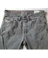 Diesel Men’s Braddom Regular Slim Carrot Distressed Jeans Sz 30 x 32 Ita... - $658.17 MXN
