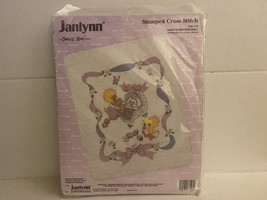 1994 Usa Janlynn Suzy&#39;s Zoo Baby&#39;s Friends Quilt Kit 50/50 Stamped Cross Stitch - £55.38 GBP