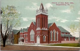 Shippensburg PA Church of God Built 1904 to Liverpool Penna 1910 Postcard Y19 - £7.10 GBP