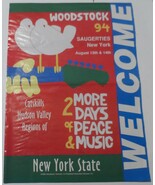 Woodstock 94 Welcome To Saugerties NY State Catskills Tourist Flyer NM H... - $13.39 CAD