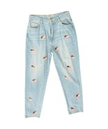 Fiorucci Angels Cherubs Light Wash Blue High Rise Mom Jeans Tapered Leg ... - $120.00