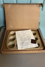 Pampered Chef Stoneware 12 Count Muffin Cupcake Pan #1465 – In the Box - $49.99