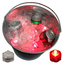 Holiday Party Champagne Ice Bucket Glowing Lights Beer LED Submersible 3... - £36.76 GBP