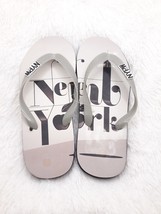 NYPW Women&#39;s &quot;NEW YORK CITY GRAPHICS&quot; Thong Flip Flops ~ (Size Small 5- ... - $14.59