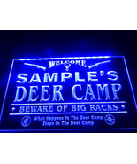 Deer Camp Big Racks Personalized Illuminated Led Neon Sign Home Decor, O... - £21.57 GBP+