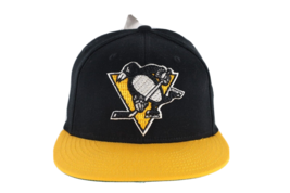 New CCM Adidas Pittsburgh Penguins Hockey Classic Logo Fitted Hat Cap S/M Black - £18.95 GBP