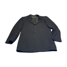Le Collezioni Structure Blazer Jacket Men Large Black Wool Lined Single ... - $41.59