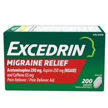 Excedrin Migraine Relief Caplets to Alleviate Migraine Symptoms - 200 Count - $33.99