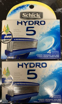 2 PC Schick Hydro 5 Men’s Razor Blade Cartridges 4 In Box 8 Blades￼ - £23.51 GBP